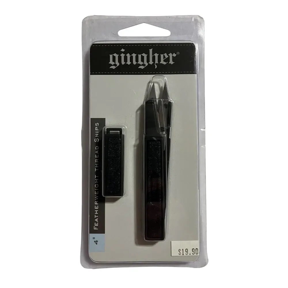 Gingher 4 Inch Featherweight Multipurpose Thread Snips Stainless Steel NIP